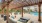Poolside social gathering area