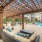Poolside social gathering area