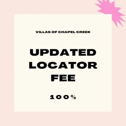 We just updated our locator fee to 100%! No escort necessary! Instagram post from @villasfrisco on July 17, 2024 11:38:25am